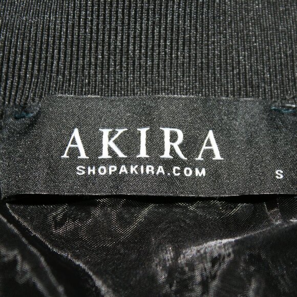 AKIRA Jacket Organza Sheer Mesh Oversized Long Bomber Coat Oversized Black SM - Picture 6 of 12